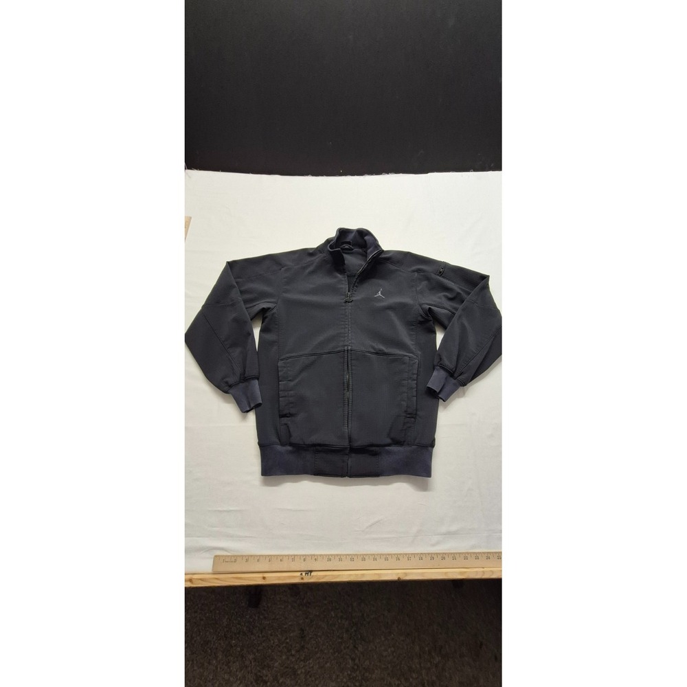 Nike Air Jordan Men's Long Sleeves Activewear Full Zip Black Jacket Sz M Y2K‎ - Picture 2 of 16